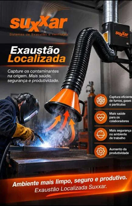 Aplicação de exaustão localizada